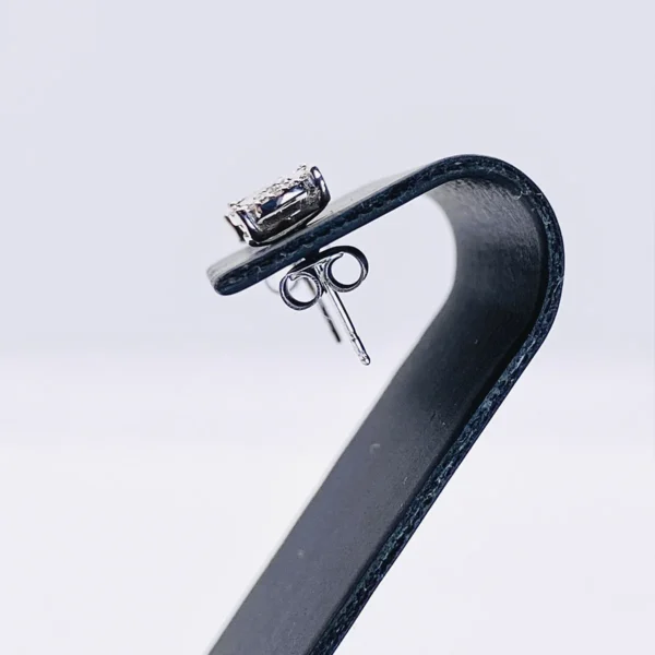 PENDIENTES ORO BLANCO CON PUNTAS DE DIAMANTE - Imagen 3