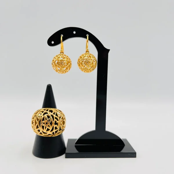 CONJUNTO SORTIJA + PENDIENTES TOUS