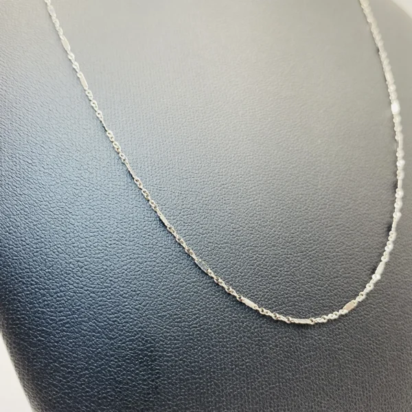 CADENA FINA ORO BLANCO - Imagen 2