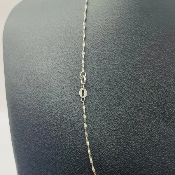 CADENA FINA ORO BLANCO - Imagen 2