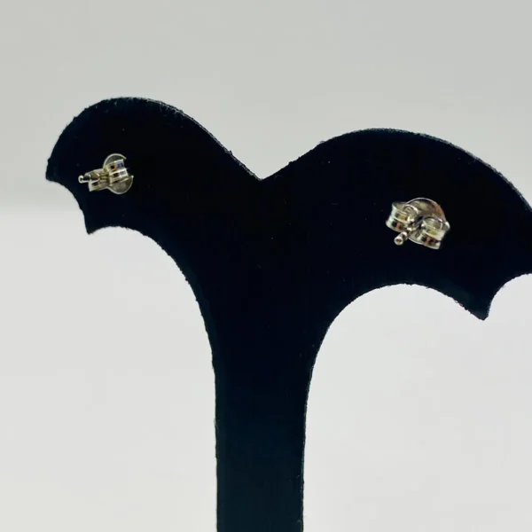 PENDIENTES DELFIN ORO BLANCO CON BRILLANTE - Imagen 4