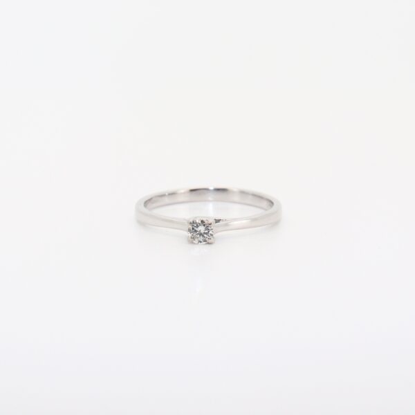SOLITARIO ORO BLANCO CON BRILLANTE - Imagen 5