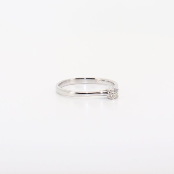 SOLITARIO ORO BLANCO CON BRILLANTE - Imagen 4