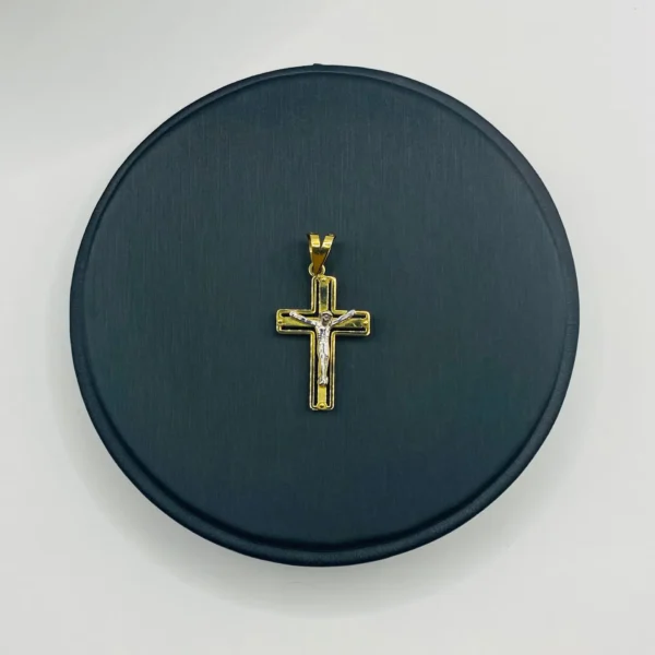 CRUZ CON CRISTO BICOLOR - Imagen 3