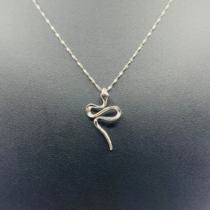 DIJE SERPIENTE EN ORO BLANCO
