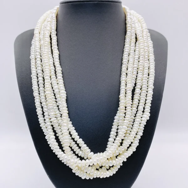 COLLAR DE PERLAS CON CIERRE DE ORO - Imagen 3
