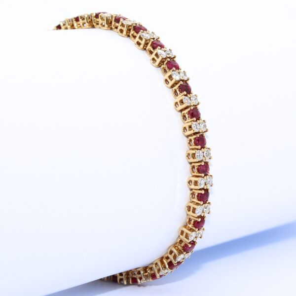 PULSERA RIVIERE RUBIS Y BRILLANTES - Imagen 2
