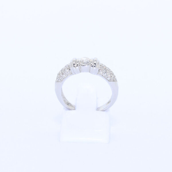 SOLITARIO ORO BLANCO BRILLANTES